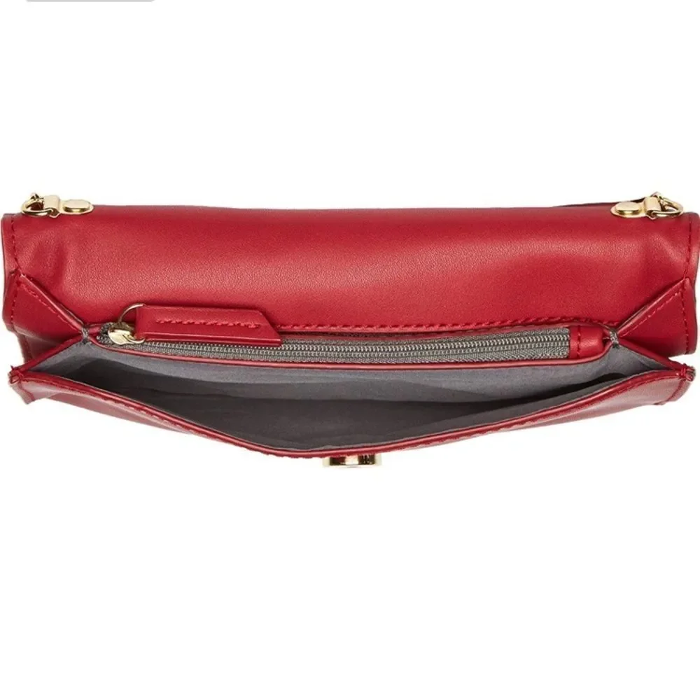 Danielle Nicole Red Harlow Crossbody Purse Bag Clutch - Picture 5 of 8